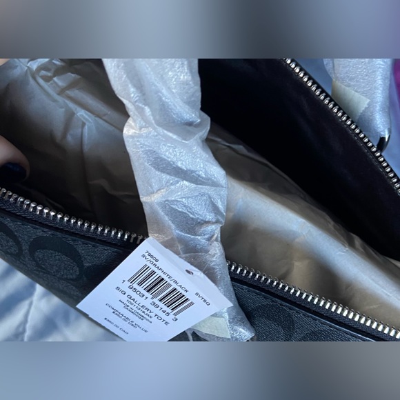 🏷️ COACH BLACK BAG~BRAND NEW WITH TAGS AND INSIDE SHIPPING BAG! - Picture 5 of 11